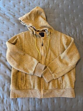 Figs Heathered Yellow full zip Hoodie